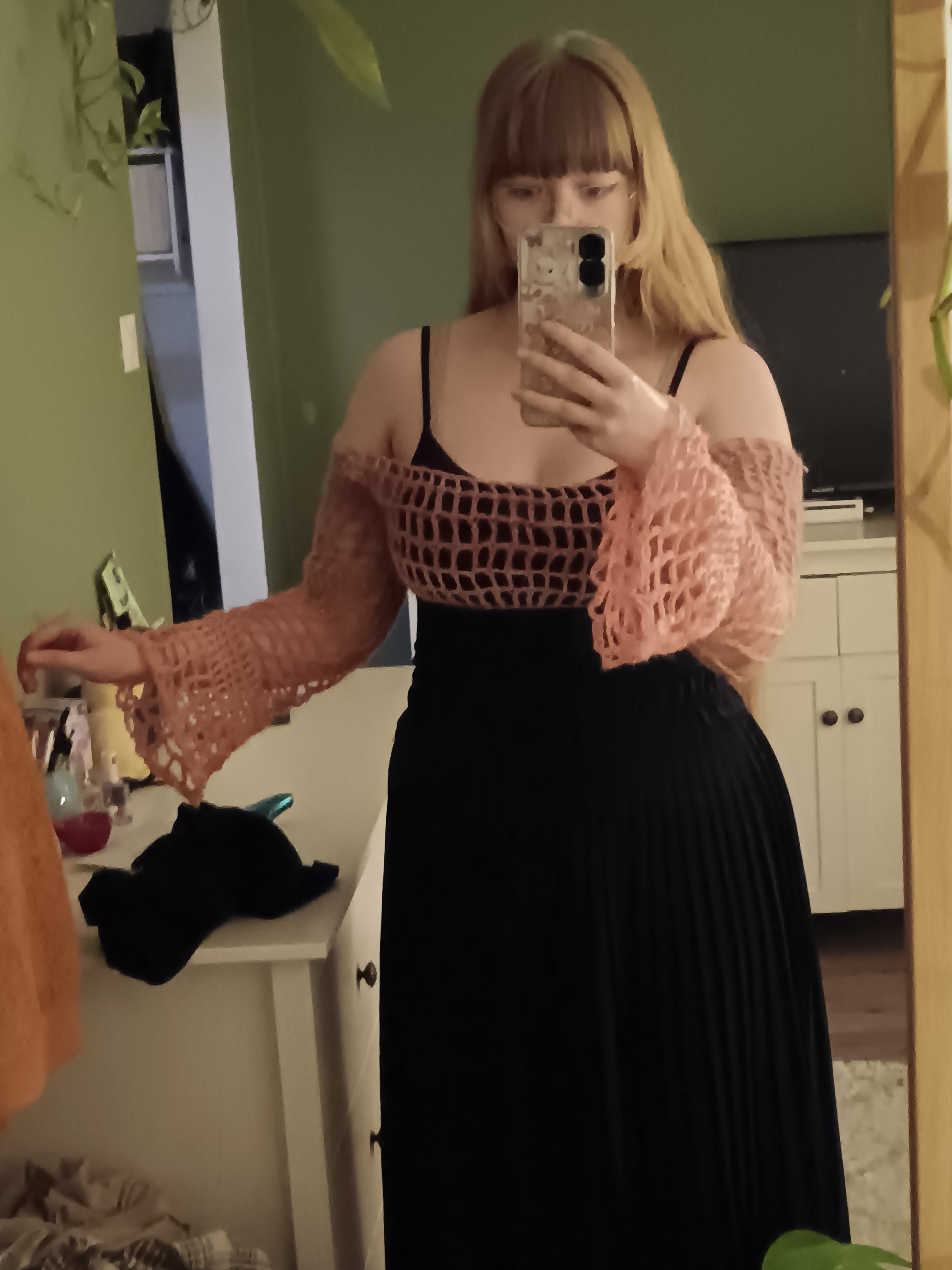 crocheted shrug
