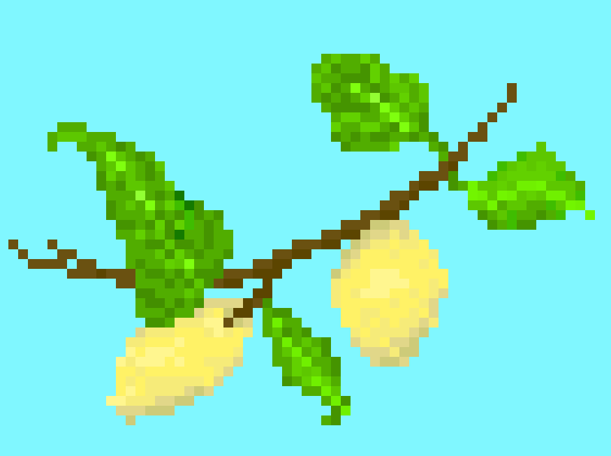 pixelart lemon branch