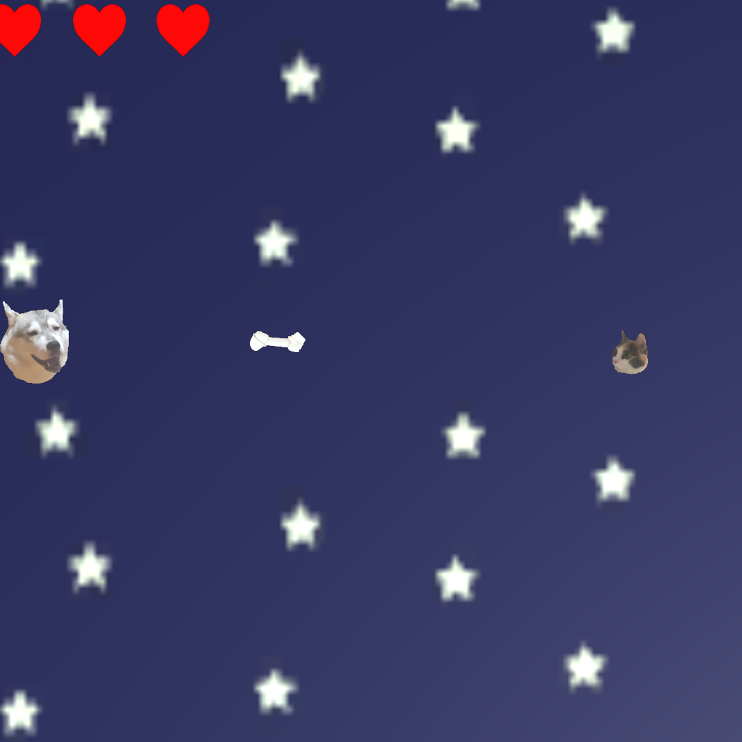 Screenshot from the game Huskynaut