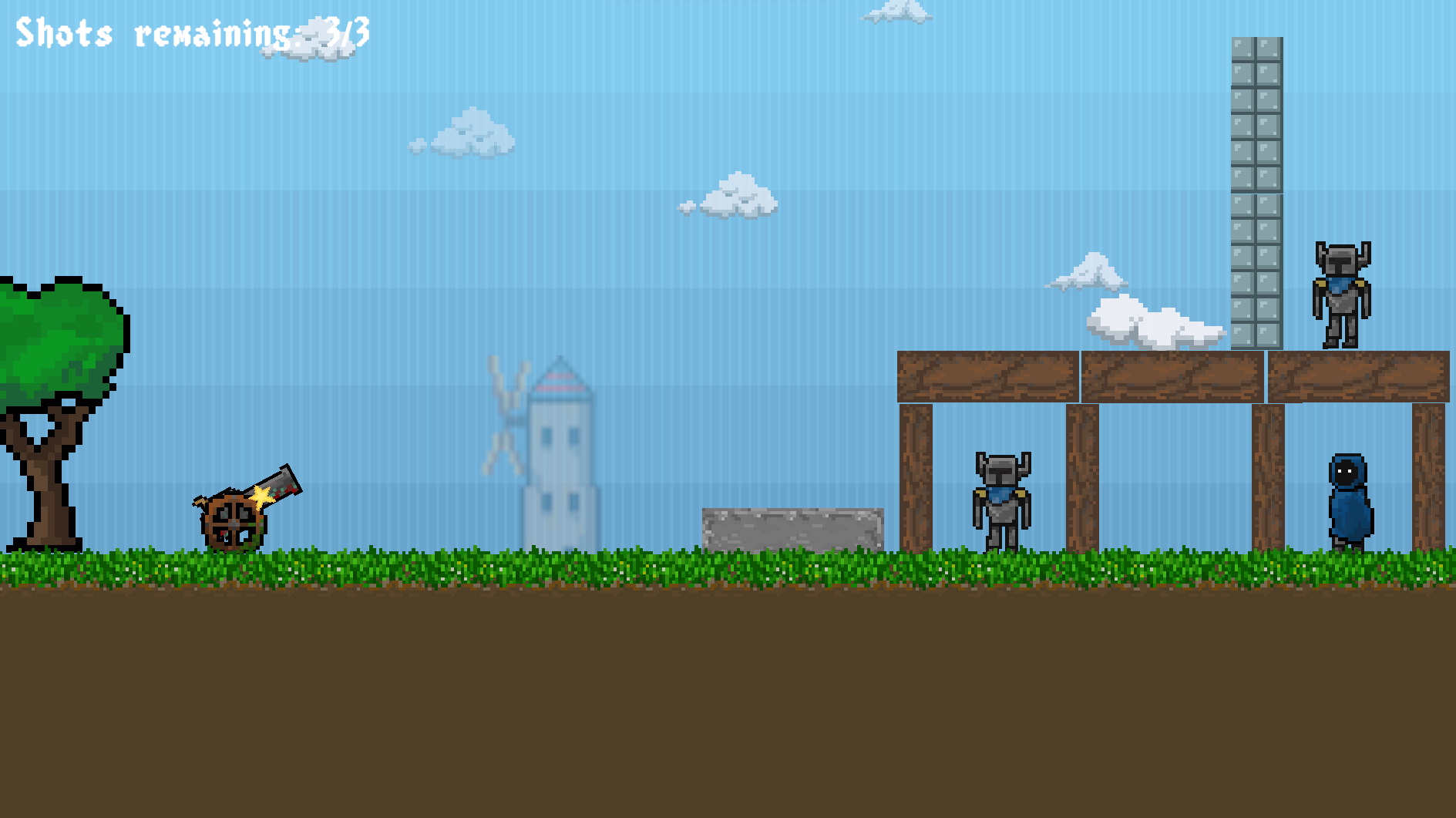 Screenshot of a level