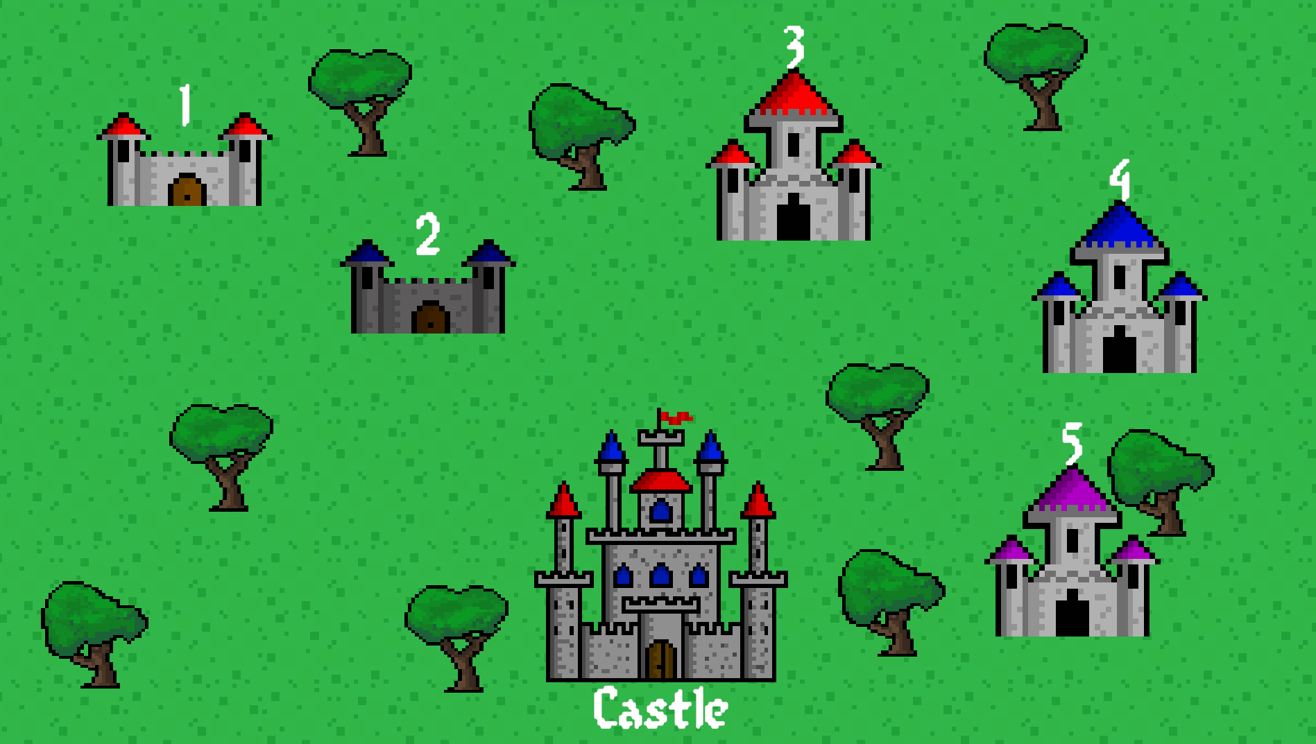 Screenshot of the level select