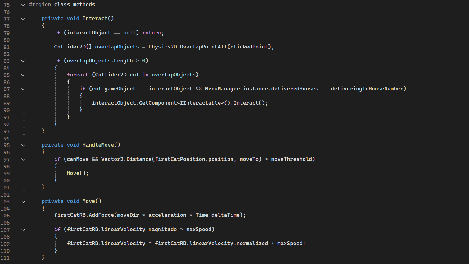 Image containing a snippet of the game's code
